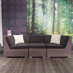 Valencia 3 Seater Sofa - Platinum/Slate CLR