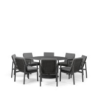 Sphere & Lunar 8 Seat Round Dining Set with 160cmØ Table