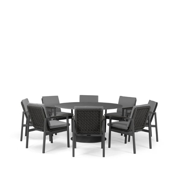 Sphere & Lunar 8 Seat Round Dining Set with 160cmØ Table