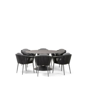 Sphere & Moon 6 Seat Round Dining Set with 160cmØ Table