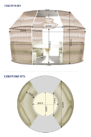 Atmosphere Pod with Sphere Table 160cm