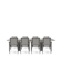 Linear & Aspen 8 Seat Dining Set with Extendable 300cm Table