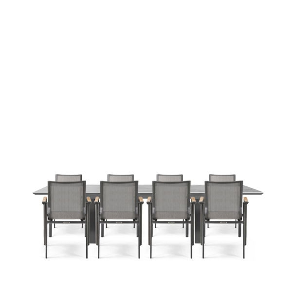 Linear & Aspen 8 Seat Dining Set with Extendable 300cm Table