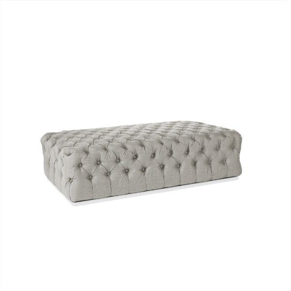 Hero Ottoman  White/Stone Natte