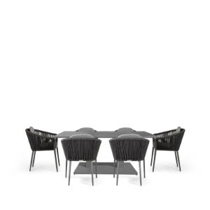 Rising & Moon 6 Seat Rectangular Dining Set with 150 x 90cm table