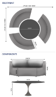 Sphere & Cozy 6 Seat Round Dining Set with 160cmØ Table