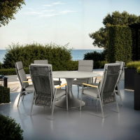 Sphere & Gravity 6 Seat Round Dining Set with 160cmØ Table