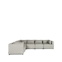 Cozy 6 Seater Sofa Set - 3 Corners, 3 Middles