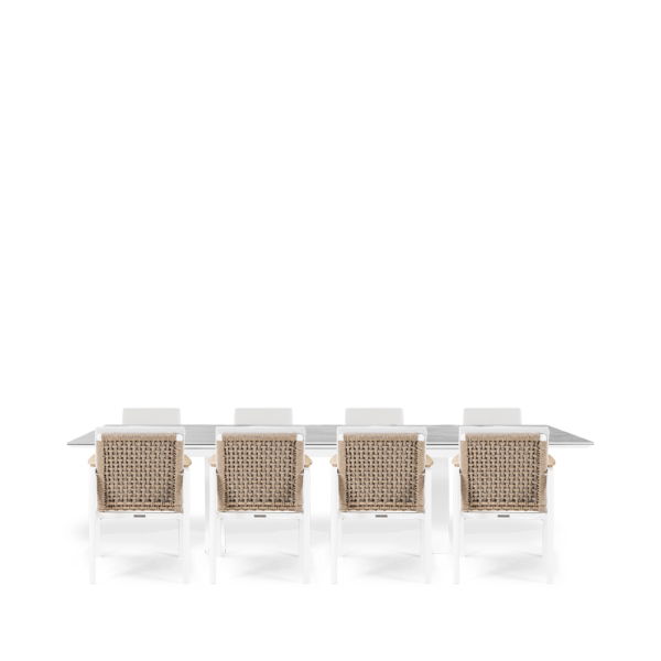 Linear & Lunar 8 Seat Dining Set with Extendable 300cm Table