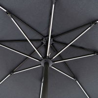 Horizon 2.5m Square Single Pole Parasol with LED lights with Granite Base Stand