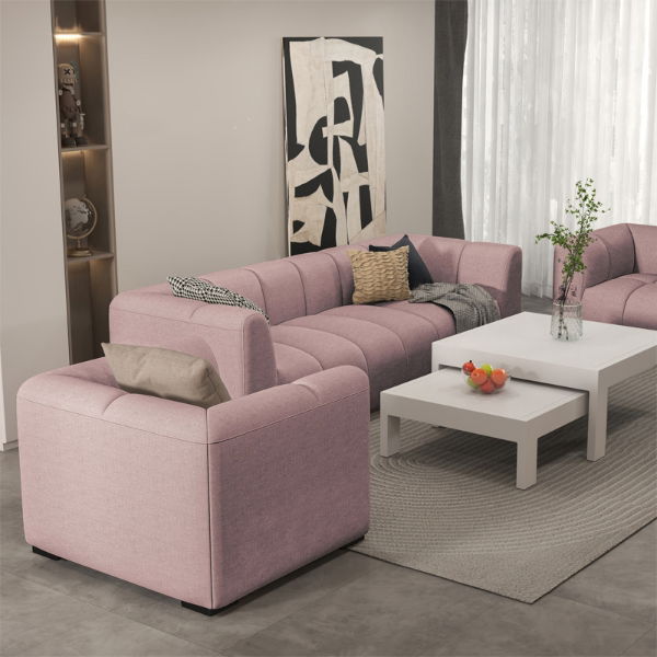 Chelsea 5-Seater Sofa Set - 2x Chairs, 1x 3-Seater Sofa