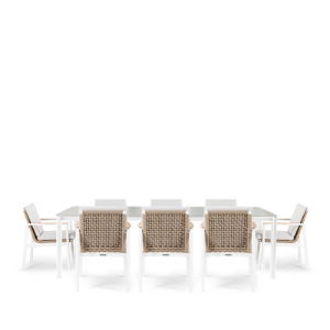 Apollo & Lunar 8 Seat Rectangular Dining Set with 240 x 100cm Table