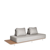 Zone 3 Seater Sofa - White/Ivory