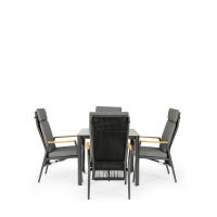 Apollo & Gravity 4 Seat Square Dining Set with 90 x 90cm Table