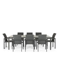 Apollo & Arabian 8 Seat Rectangular Dining Set with 240 x 100cm Table