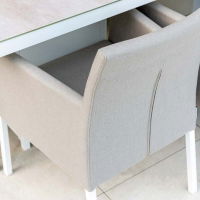 Mirage Dining Chair - White/Stone Natte CLR