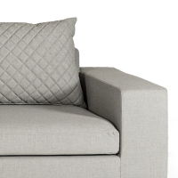 Arctic 5-Seater Sofa Set - White/Stone CLR
