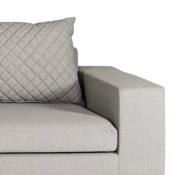 Arctic 5-Seater Sofa Set - White/Stone CLR
