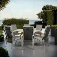 Sphere & Gravity 8 Seat Round Dining Set with 160cmØ Table