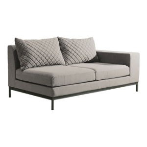 Arctic Two Seater Sofa Left End - Charcoal/Stone Natte