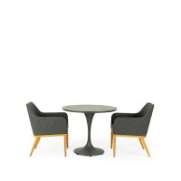 Sphere & Chequers 2 Seat Round Dining Set with 90cm Table