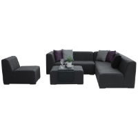 Cube 2 Seater Right End Slate Natte CLR