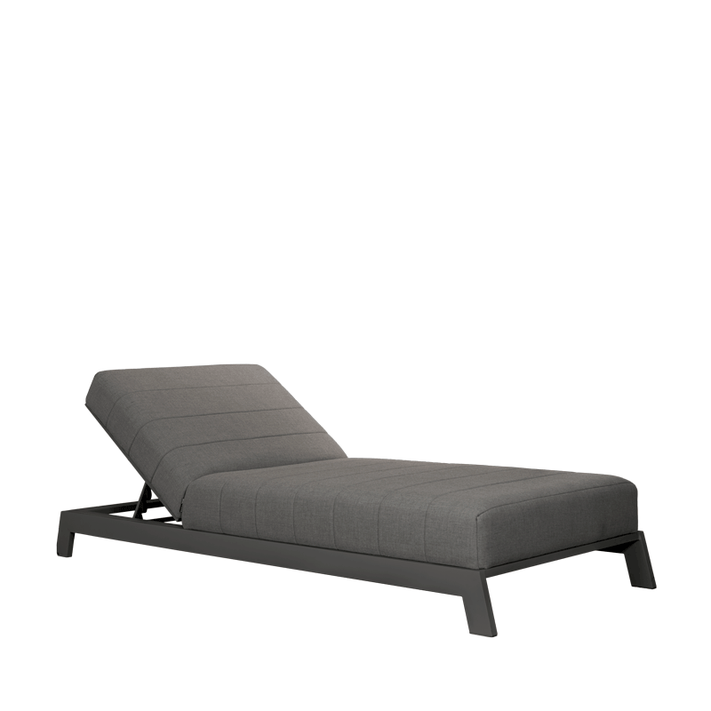 Arabian Lounger with Wheels Charcoal/Slate Natte CLR