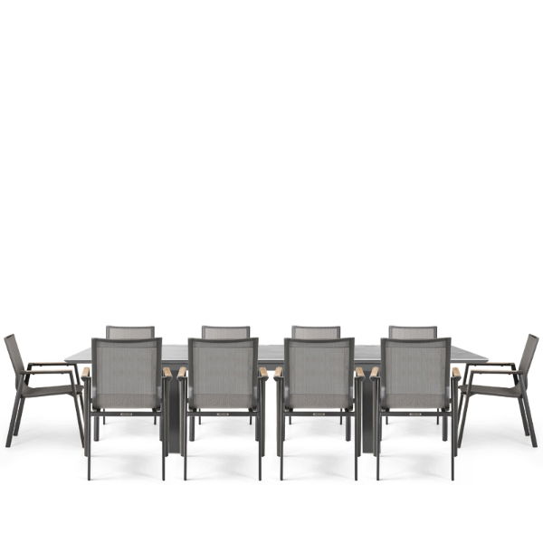 Linear & Aspen 10 Seat Dining Set with Extendable 300cm Table