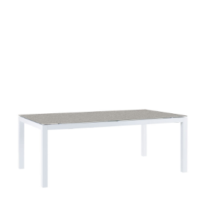 Ocean Dining Table White/Stone 220cm x 100cm