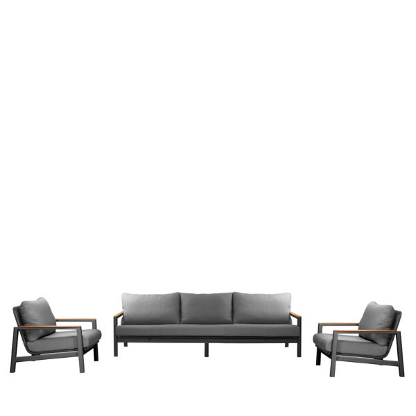 Lunar 5 Seater Sofa Set - 1 Sofa, 2 Armchairs