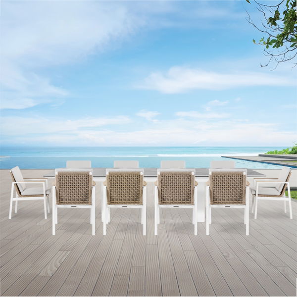 Linear & Lunar 10 Seat Dining Set with Extendable 300cm Table