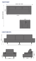 Chill 4 Seater Sofa Set - 1 Sofa, 1 Armchair