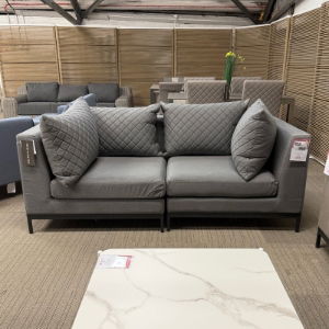 Arctic 2-Seater Sofa - 2x Corners Charcoal/Grey Natte CLR