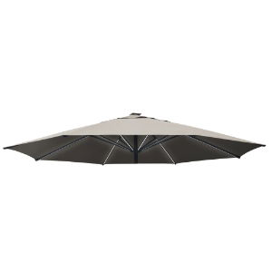 Horizon 3.5m LED Alu Parasol CANVAS ONLY Stone