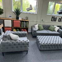 Hero 3-4 Seater Sofa Set Grey