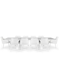 Linear & Matrix 10 Seat Dining Set with Extendable 300cm Table