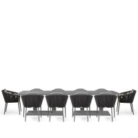 Rising & Moon 10 Seat Rectangular Dining Set with x2 150 x 90cm tables