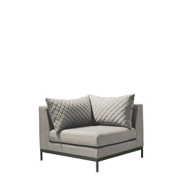 Arctic Corner Sofa Charcoal/Stone Natte CLR