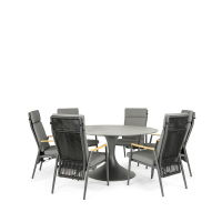 Sphere & Gravity 6 Seat Round Dining Set with 160cmØ Table