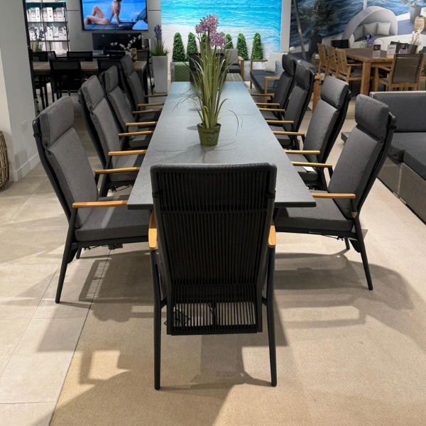Phoenix & Gravity 10 Seat Rectangular Dining Set with x2 200 x 90cm Tables