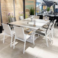 Rising & Aspen 10 Seat Rectangular Dining Set with x2 150 x 90cm Tables