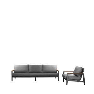 Lunar 4 Seater Sofa Set - 1 Sofa, 1 Armchair