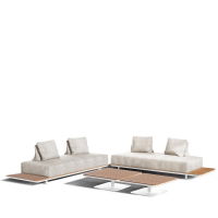 Zone 3 Seater Sofa - White/Ivory