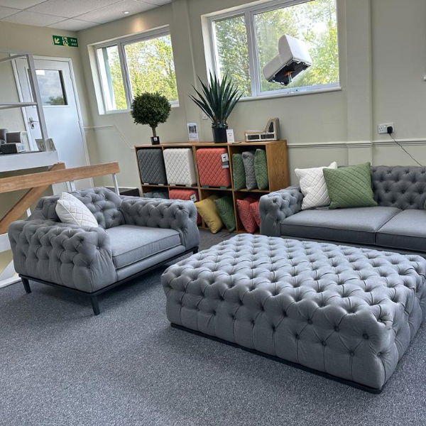 Hero 3-4 Seater Sofa Set Grey