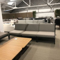 Excel 6 Seater Corner Sofa Set - 6 Middles & Zone Coffee Table CLR
